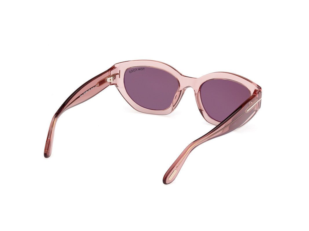 Shiny Light Pink Female Sunglasses Tom Ford 889214469427