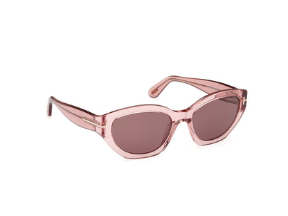 Shiny Light Pink Female Sunglasses Tom Ford 889214469427