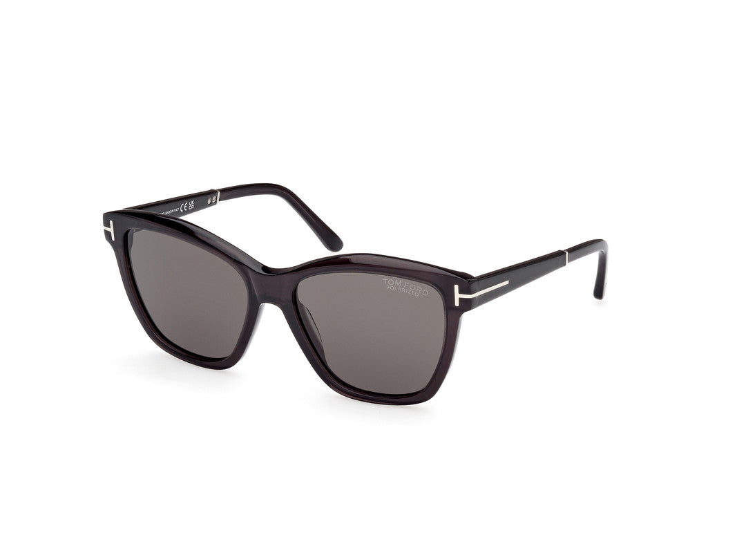 Shiny Grey Female Sunglasses Tom Ford 889214469434