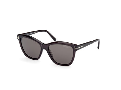 Shiny Grey Female Sunglasses Tom Ford 889214469434