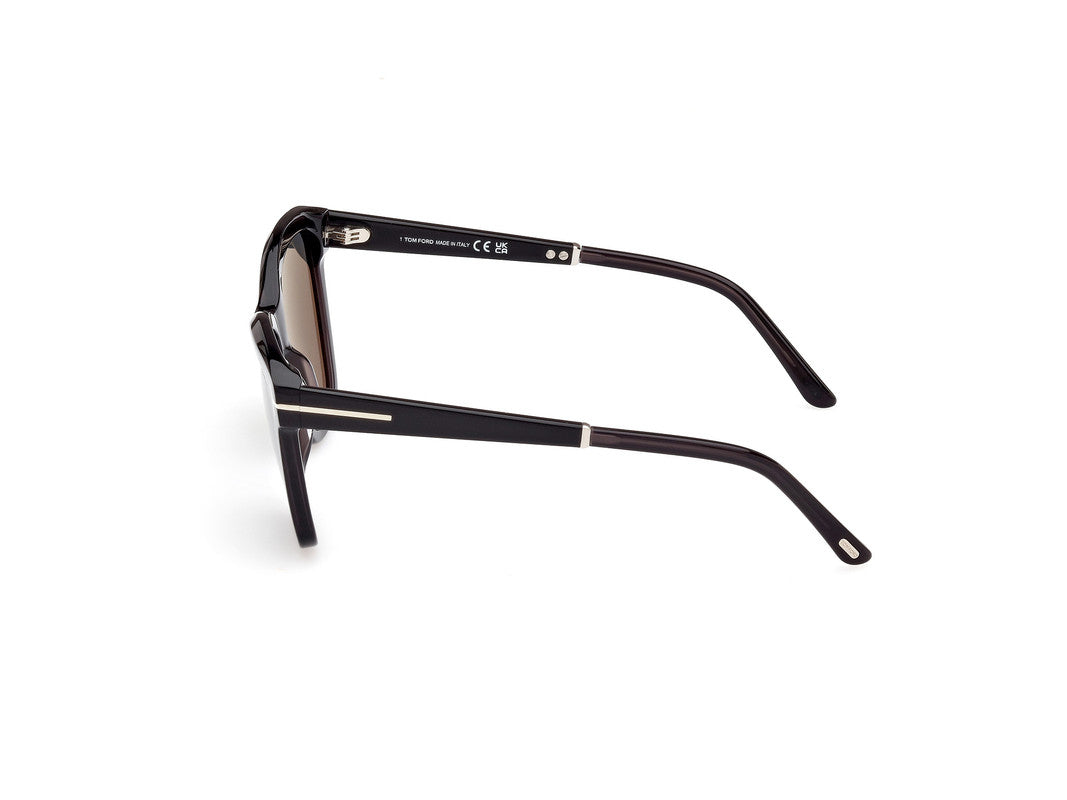 Shiny Grey Female Sunglasses Tom Ford 889214469434