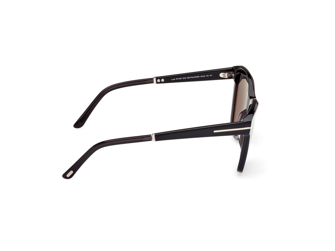 Shiny Grey Female Sunglasses Tom Ford 889214469434