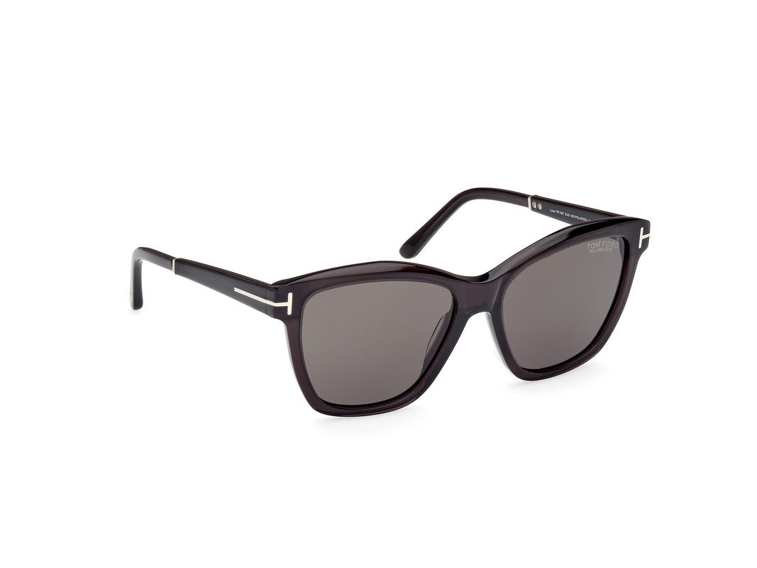 Shiny Grey Female Sunglasses Tom Ford 889214469434