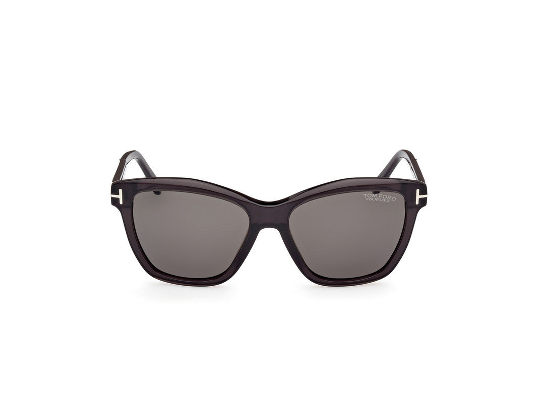 Shiny Grey Female Sunglasses Tom Ford 889214469434