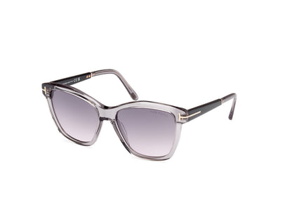 Shiny Grey Female Sunglasses Tom Ford 889214469441