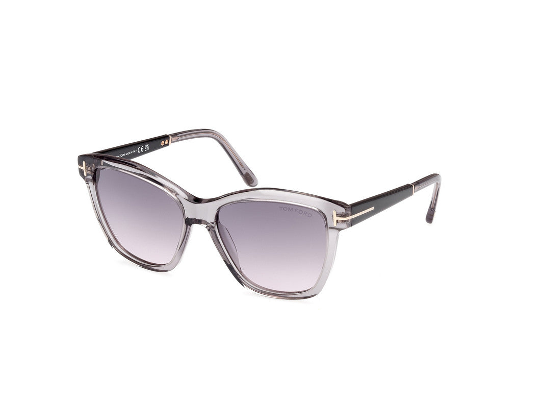 Shiny Grey Female Sunglasses Tom Ford 889214469441