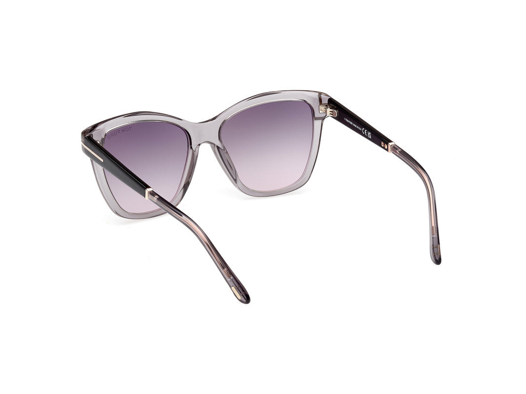 Shiny Grey Female Sunglasses Tom Ford 889214469441