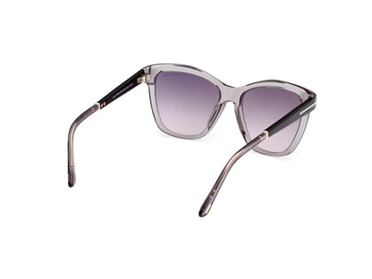 Shiny Grey Female Sunglasses Tom Ford 889214469441