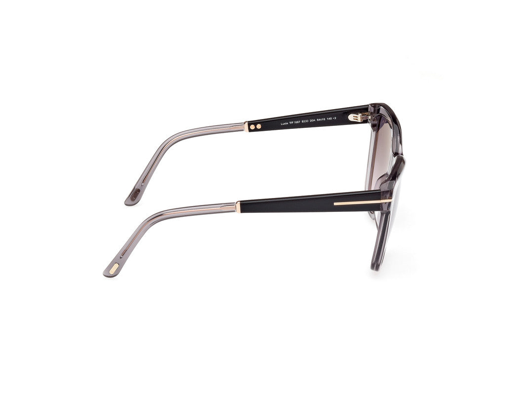 Shiny Grey Female Sunglasses Tom Ford 889214469441