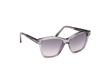 Shiny Grey Female Sunglasses Tom Ford 889214469441