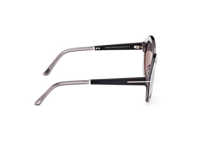 Shiny Grey Female Sunglasses Tom Ford 889214469489