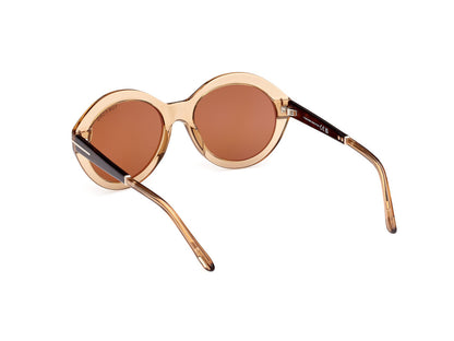 Shiny Light Brown Female Sunglasses Tom Ford 889214469496