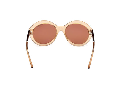 Shiny Light Brown Female Sunglasses Tom Ford 889214469496