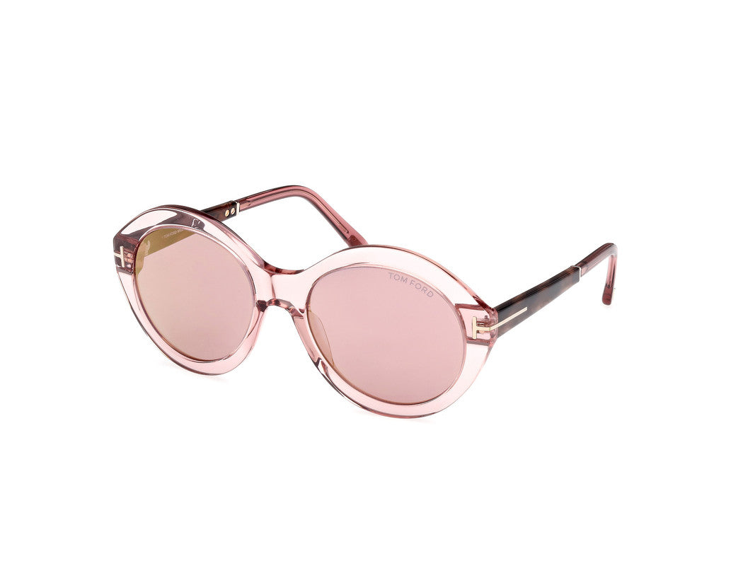 Shiny Light Pink Female Sunglasses Tom Ford 889214469502