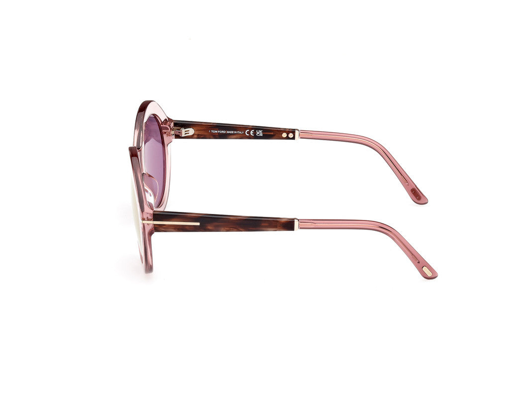 Shiny Light Pink Female Sunglasses Tom Ford 889214469502