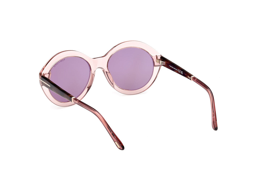 Shiny Light Pink Female Sunglasses Tom Ford 889214469502