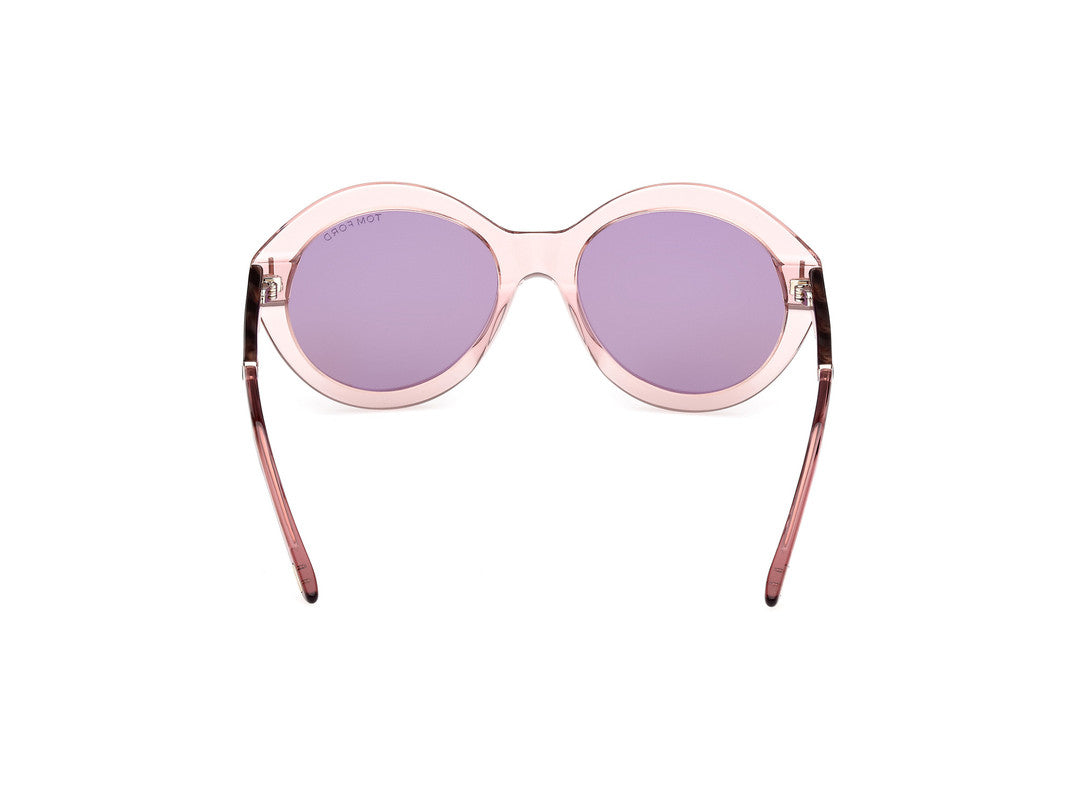 Shiny Light Pink Female Sunglasses Tom Ford 889214469502