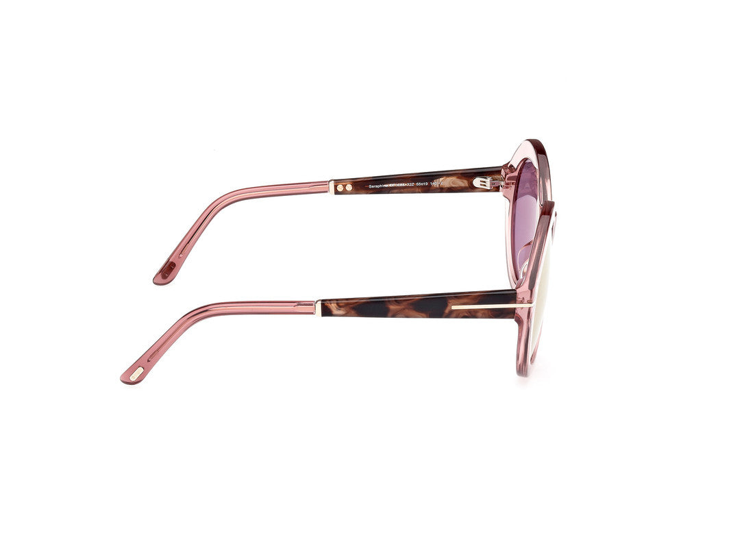 Shiny Light Pink Female Sunglasses Tom Ford 889214469502
