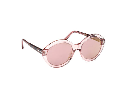 Shiny Light Pink Female Sunglasses Tom Ford 889214469502