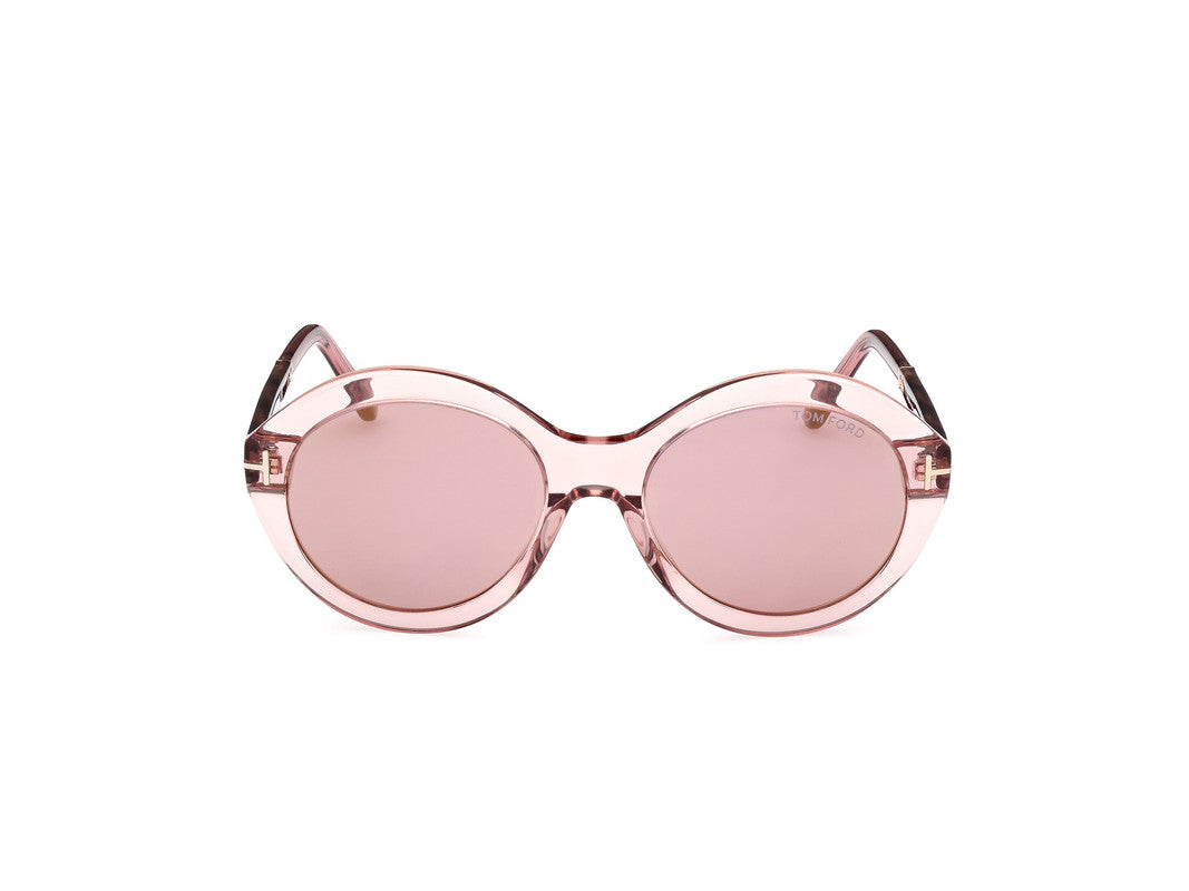 Shiny Light Pink Female Sunglasses Tom Ford 889214469502