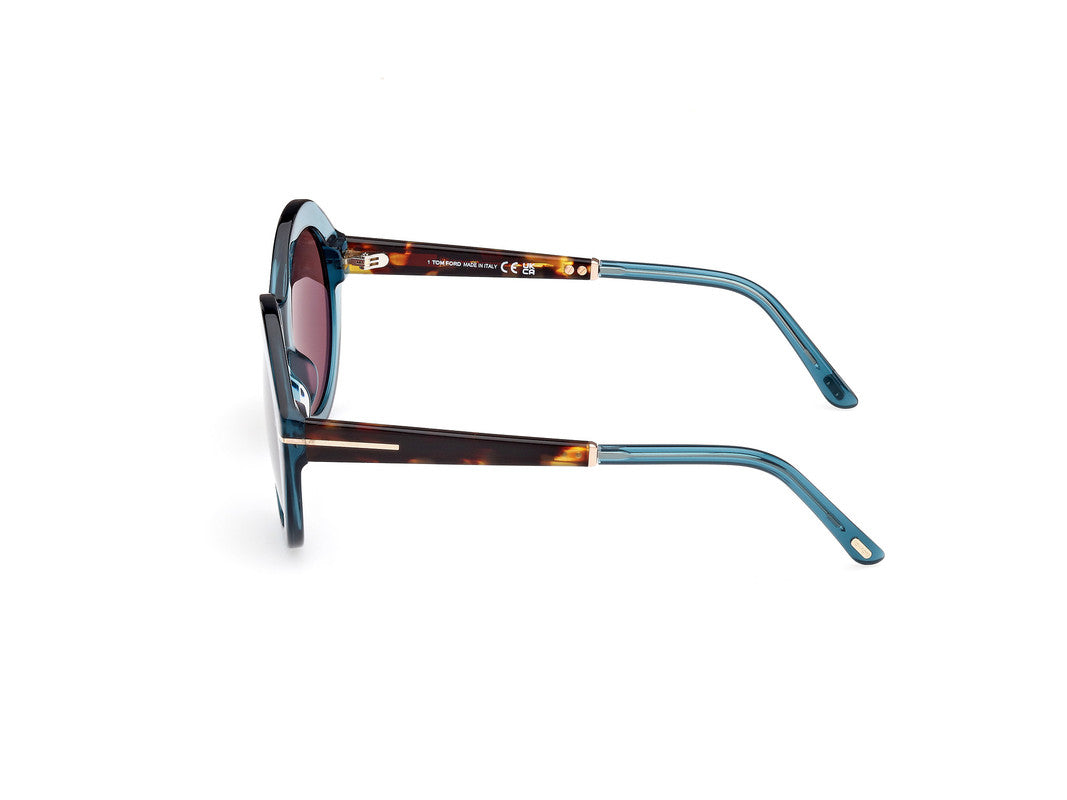 Shiny Turquoise Female Sunglasses Tom Ford 889214469519