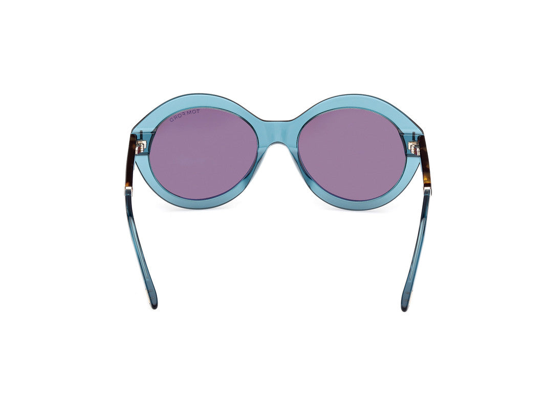 Shiny Turquoise Female Sunglasses Tom Ford 889214469519