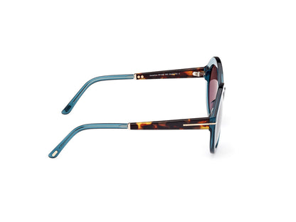 Shiny Turquoise Female Sunglasses Tom Ford 889214469519