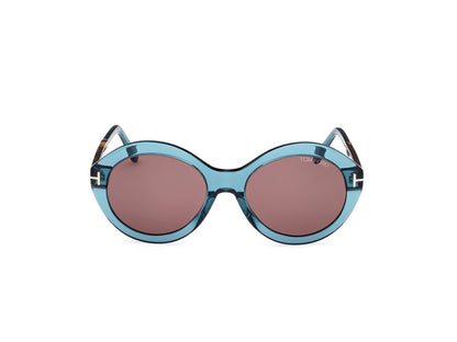 Shiny Turquoise Female Sunglasses Tom Ford 889214469519