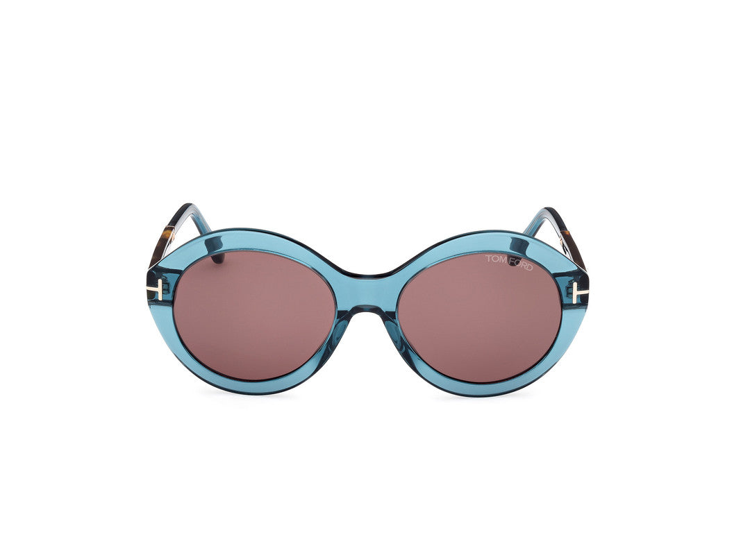 Shiny Turquoise Female Sunglasses Tom Ford 889214469519