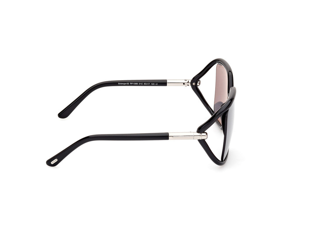 Shiny Black Female Sunglasses Tom Ford 889214469526