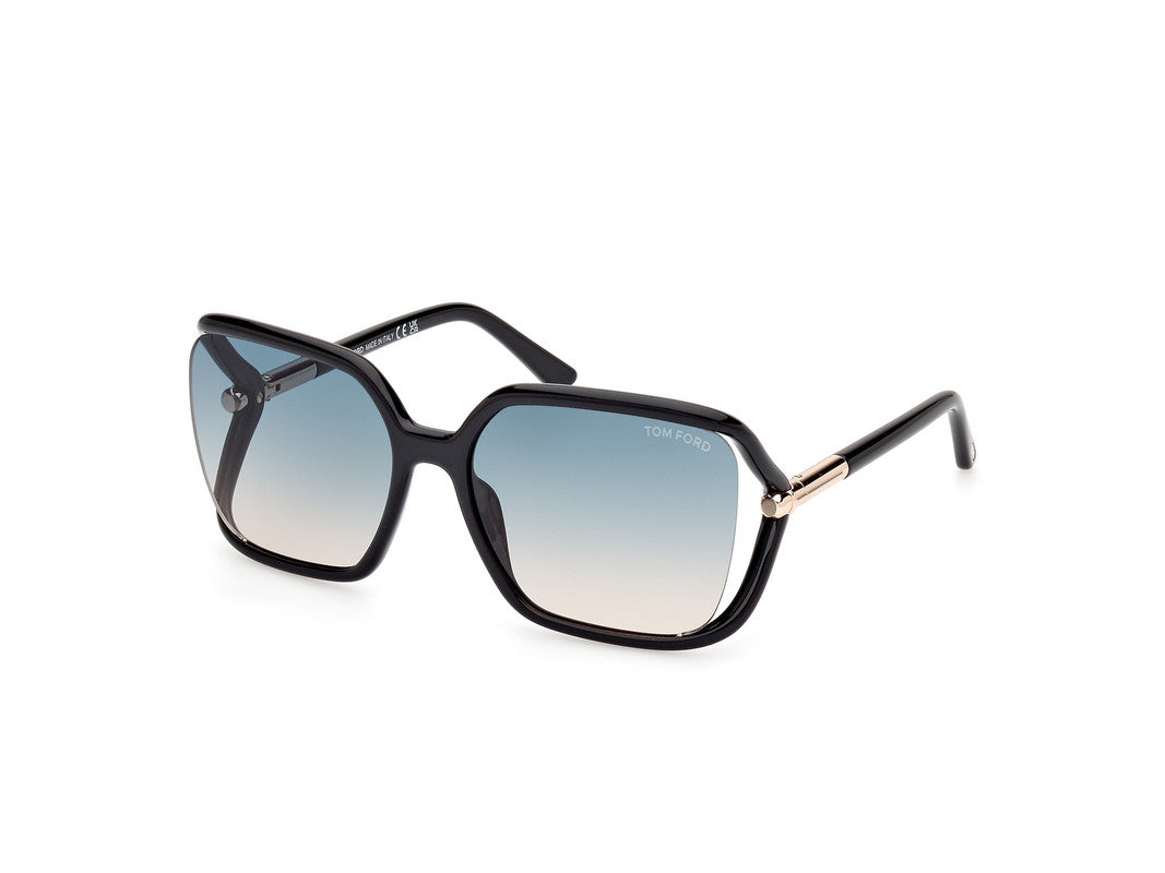 Shiny Black Female Sunglasses Tom Ford 889214469533