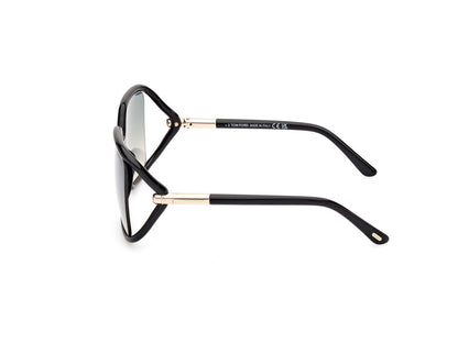 Shiny Black Female Sunglasses Tom Ford 889214469533