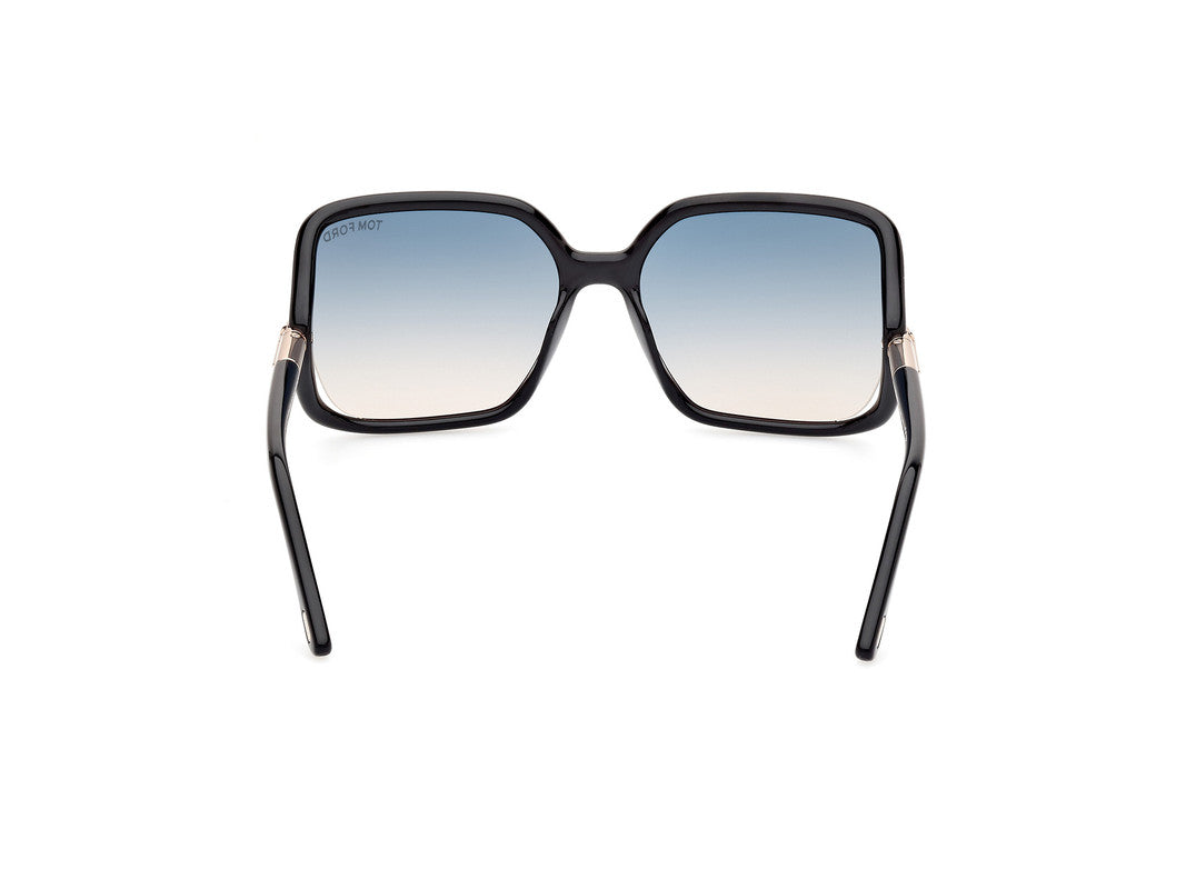 Shiny Black Female Sunglasses Tom Ford 889214469533