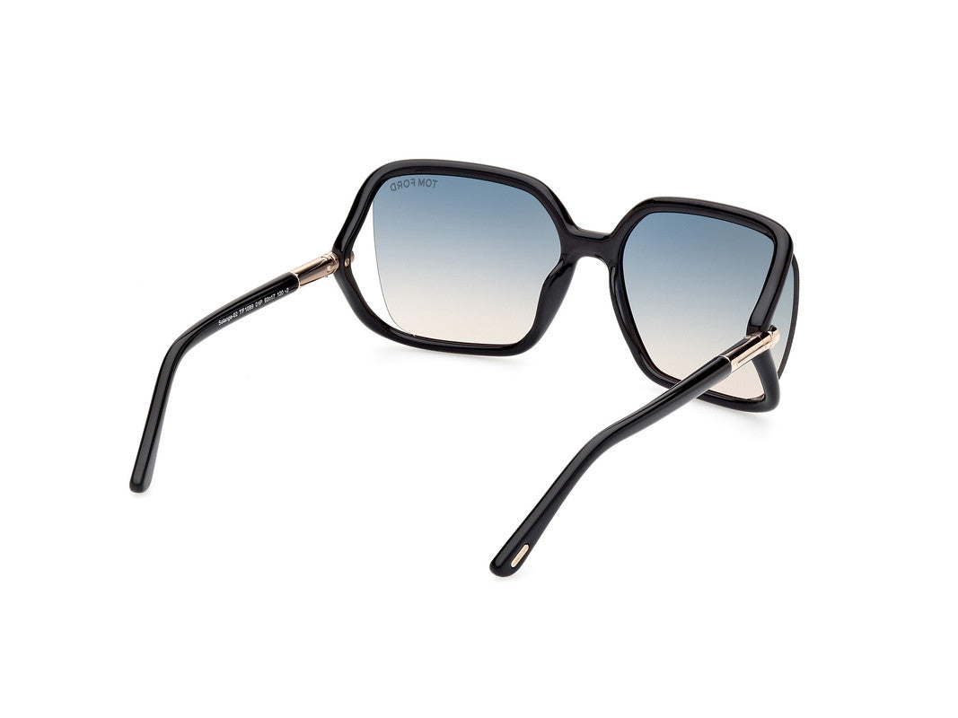 Shiny Black Female Sunglasses Tom Ford 889214469533