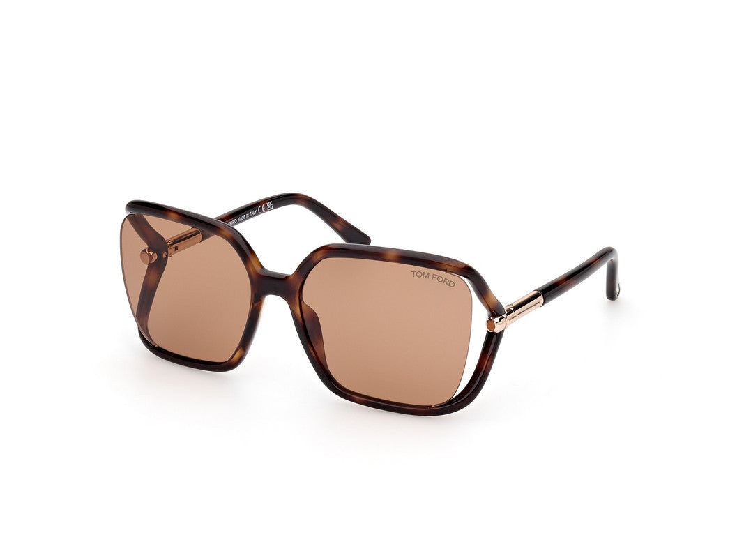 Dark Havana Female Sunglasses Tom Ford 889214469540