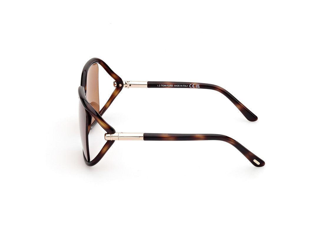 Dark Havana Female Sunglasses Tom Ford 889214469540