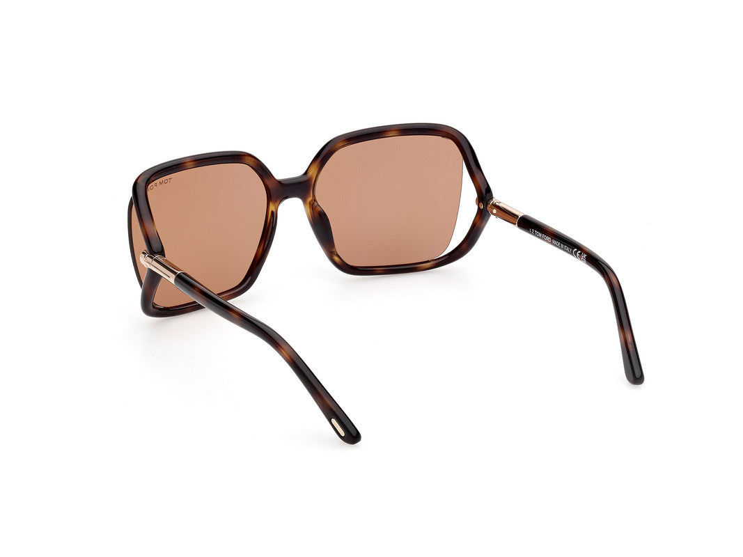 Dark Havana Female Sunglasses Tom Ford 889214469540