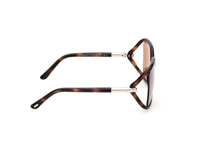 Dark Havana Female Sunglasses Tom Ford 889214469540