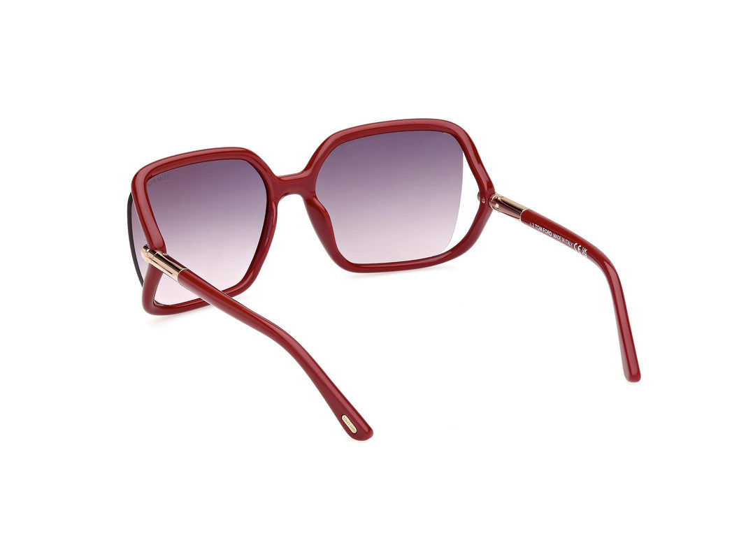 Shiny Bordeaux Female Sunglasses Tom Ford 889214469557