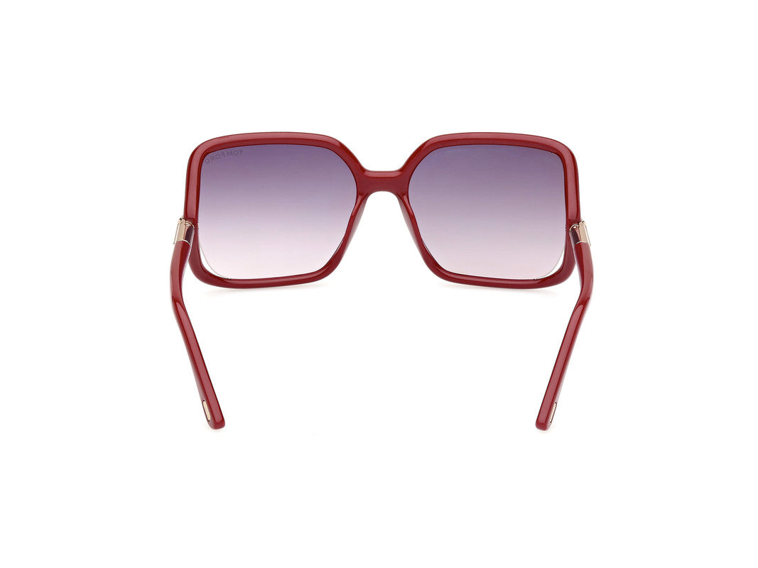 Shiny Bordeaux Female Sunglasses Tom Ford 889214469557