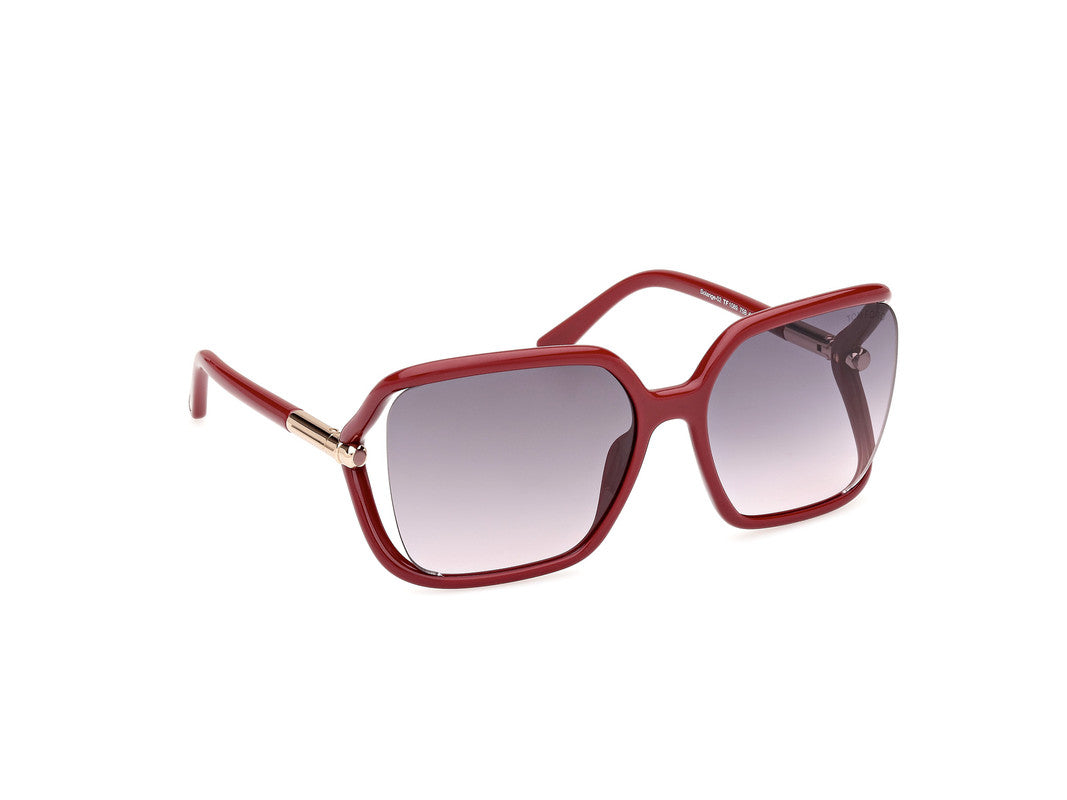 Shiny Bordeaux Female Sunglasses Tom Ford 889214469557