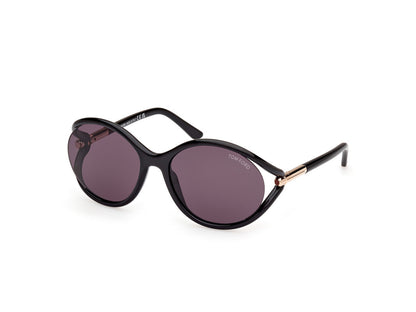 Shiny Black Female Sunglasses Tom Ford 889214469564