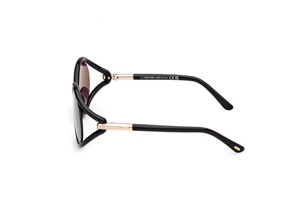 Shiny Black Female Sunglasses Tom Ford 889214469564