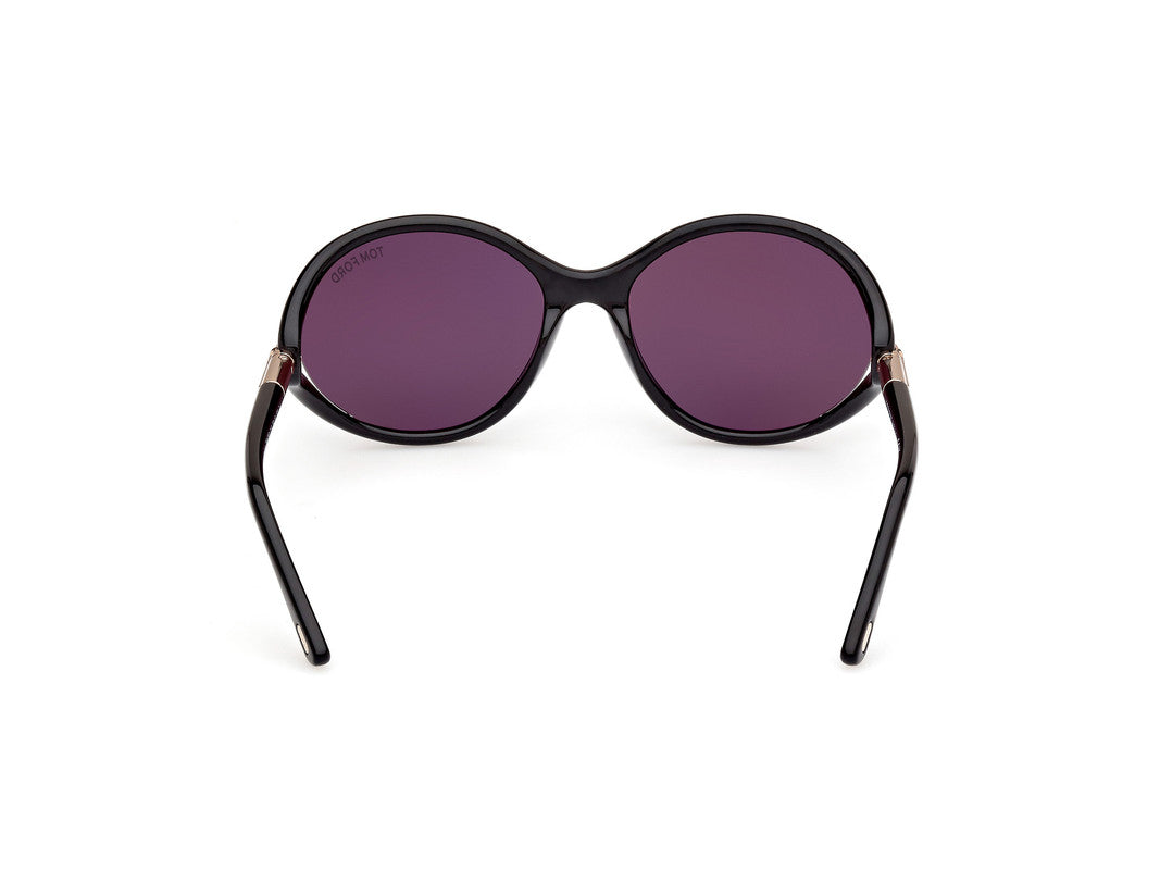 Shiny Black Female Sunglasses Tom Ford 889214469564