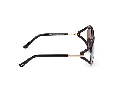 Shiny Black Female Sunglasses Tom Ford 889214469564