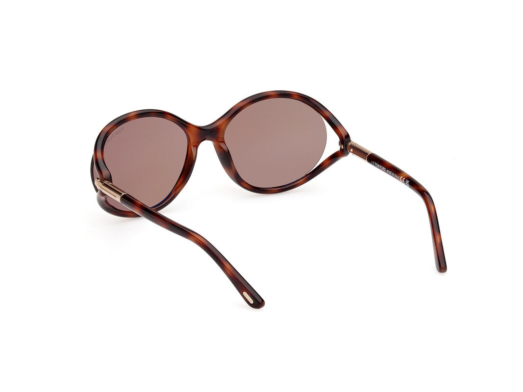 Blonde Havana Female Sunglasses Tom Ford 889214469588
