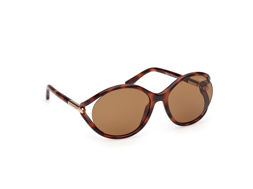 Blonde Havana Female Sunglasses Tom Ford 889214469588