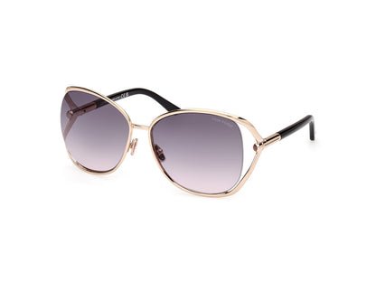 Shiny Deep Gold Female Sunglasses Tom Ford 889214469601