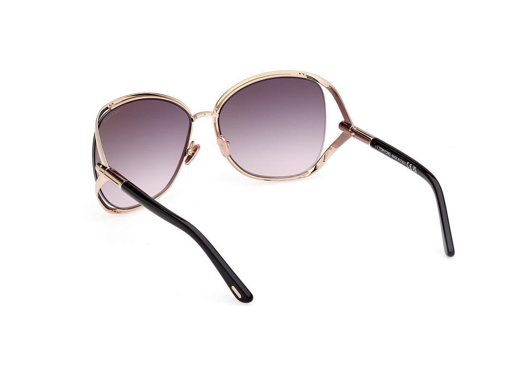 Shiny Deep Gold Female Sunglasses Tom Ford 889214469601