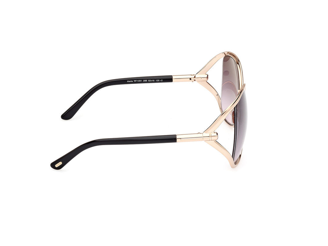 Shiny Deep Gold Female Sunglasses Tom Ford 889214469601